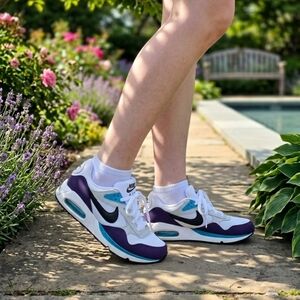 Brand: Nike Air Max Bolt - Women's Size 8.5 - White/Purple/Blue/Black